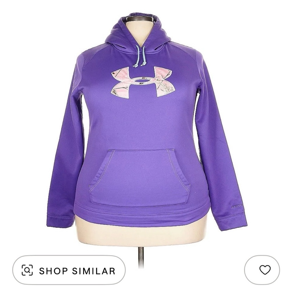 Purple Under Armour Hooded Sweatshirt 2X